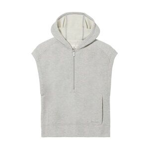 Smartwool NWT recycled terry sleeveless hoodie pullover half zip sweatshirt